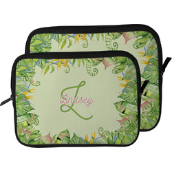 Tropical Leaves Border Laptop Sleeve / Case (Personalized)