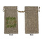 Tropical Leaves Border Large Burlap Gift Bags - Front Approval