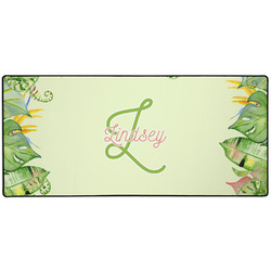 Tropical Leaves Border 3XL Gaming Mouse Pad - 35" x 16" (Personalized)