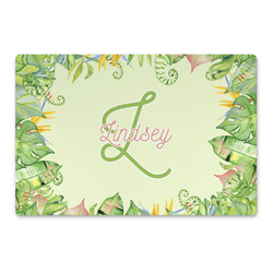 Tropical Leaves Border Large Rectangle Car Magnet (Personalized)