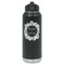 Tropical Leaves Border Water Bottles - Laser Engraved (Personalized)
