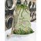 Tropical Leaves Border Laundry Bag in Laundromat