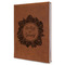 Tropical Leaves Border Leather Sketchbook (Personalized)