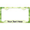 Tropical Leaves Border License Plate Frame - Style C