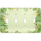 Tropical Leaves Border Light Switch Cover (4 Toggle Plate)