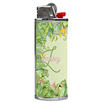 Tropical Leaves Border Case for BIC Lighters (Personalized)
