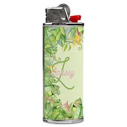 Tropical Leaves Border Case for BIC Lighters (Personalized)