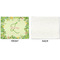 Tropical Leaves Border Linen Placemat - APPROVAL Single (single sided)