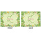 Tropical Leaves Border Linen Placemat - APPROVAL (double sided)