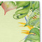 Tropical Leaves Border Linen Placemat - DETAIL