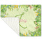 Tropical Leaves Border Linen Placemat - Folded Corner (single side)