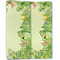 Tropical Leaves Border Linen Placemat - Folded Half (double sided)