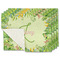Tropical Leaves Border Linen Placemat - MAIN Set of 4 (single sided)