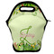 Tropical Leaves Border Lunch Bag - Front