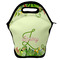 Tropical Leaves Border Lunch Bag w/ Name and Initial