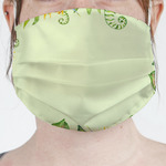 Tropical Leaves Border Face Mask Cover