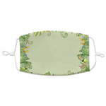 Tropical Leaves Border Adult Cloth Face Mask - XLarge