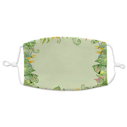 Tropical Leaves Border Adult Cloth Face Mask - XLarge