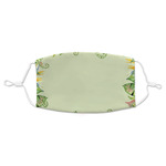 Tropical Leaves Border Adult Cloth Face Mask