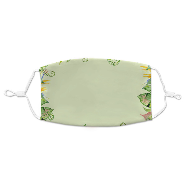 Custom Tropical Leaves Border Adult Cloth Face Mask - Standard