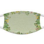 Tropical Leaves Border Cloth Face Mask (T-Shirt Fabric)