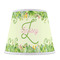 Tropical Leaves Border Poly Film Empire Lampshade - Front View