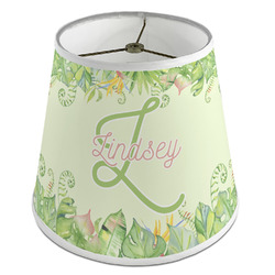 Tropical Leaves Border Empire Lamp Shade (Personalized)