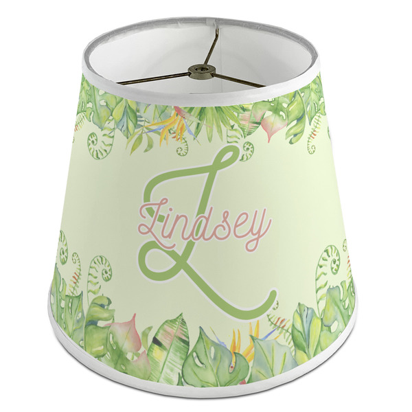 Custom Tropical Leaves Border Empire Lamp Shade (Personalized)