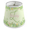 Tropical Leaves Border Poly Film Empire Lampshade - Angle View