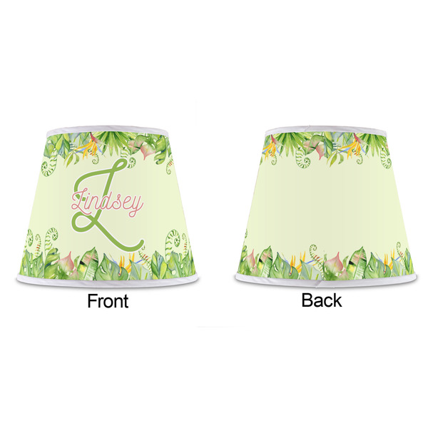 Tropical Leaves Border Poly Film Empire Lampshade - Approval