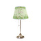 Tropical Leaves Border Poly Film Empire Lampshade - On Stand