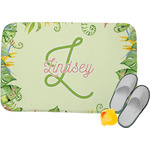 Tropical Leaves Border Memory Foam Bath Mat (Personalized)