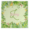 Tropical Leaves Border Microfiber Dish Towel (Personalized)