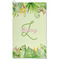Tropical Leaves Border Microfiber Golf Towel - Large (Personalized)