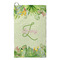 Tropical Leaves Border Microfiber Golf Towel - Small (Personalized)
