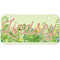 Tropical Leaves Border Mini Bicycle License Plate - Two Holes