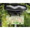 Tropical Leaves Border Mini License Plate on Bicycle