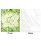 Tropical Leaves Border Minky Blanket - 50"x60" - Single Sided - Front & Back
