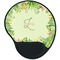 Tropical Leaves Border Mouse Pad with Wrist Support - Main
