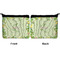 Tropical Leaves Border Neoprene Coin Purse - Front & Back (APPROVAL)