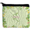 Tropical Leaves Border Neoprene Coin Purse - Front