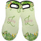 Tropical Leaves Border Neoprene Oven Mitts - Set of 2 w/ Name and Initial