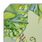 Tropical Leaves Border Octagon Placemat - Single front (DETAIL)