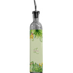 Tropical Leaves Border Oil Dispenser Bottle (Personalized)