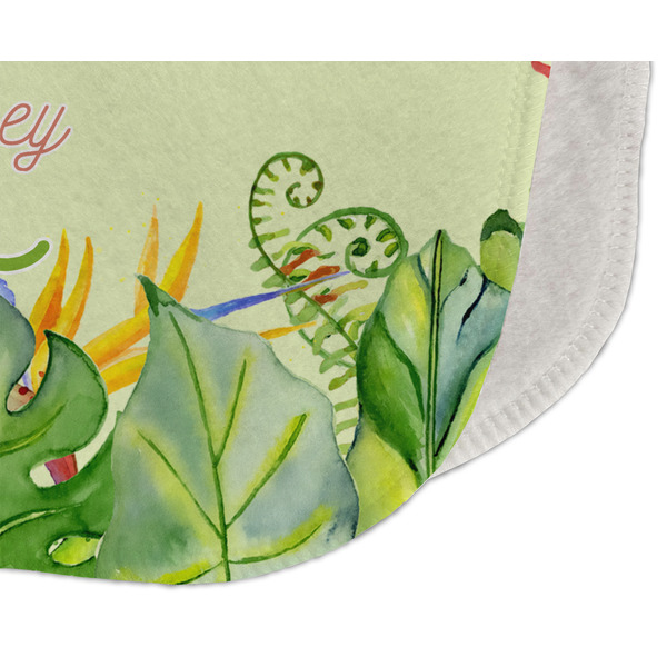 Tropical Leaves Border Old Burp Detail