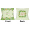 Tropical Leaves Border Outdoor Pillow - 16x16