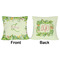 Tropical Leaves Border Outdoor Pillow - 18x18