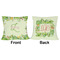 Tropical Leaves Border Outdoor Pillow - 20x20