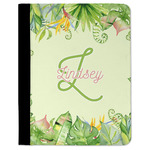 Tropical Leaves Border Padfolio Clipboard (Personalized)