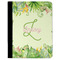 Tropical Leaves Border Padfolio Clipboards - Large - FRONT